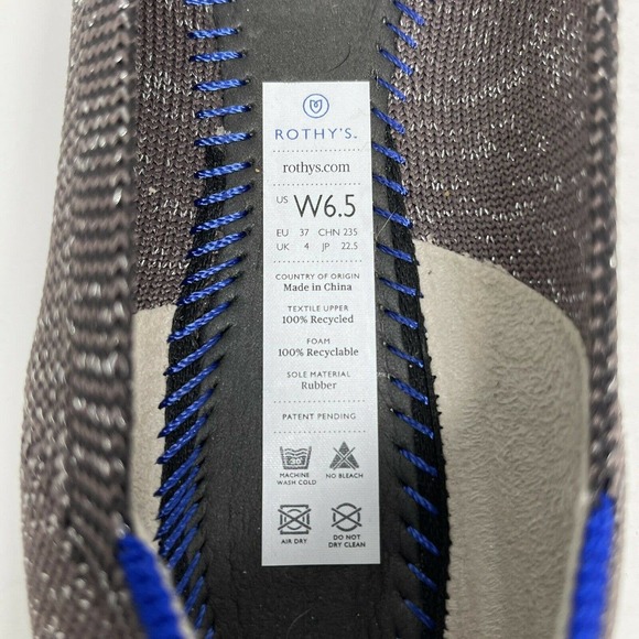 Rothy's The Point Twilight Metallic Captoe 6.5 - Picture 8 of 8